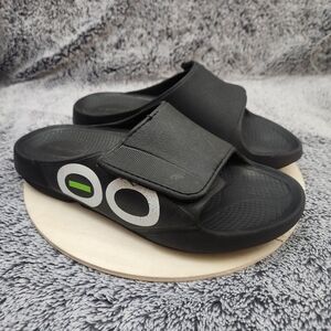 OOFOS OOahh Sport Flex Unisex Black-White US Men’s 9 Women’s 11 - EUR 42